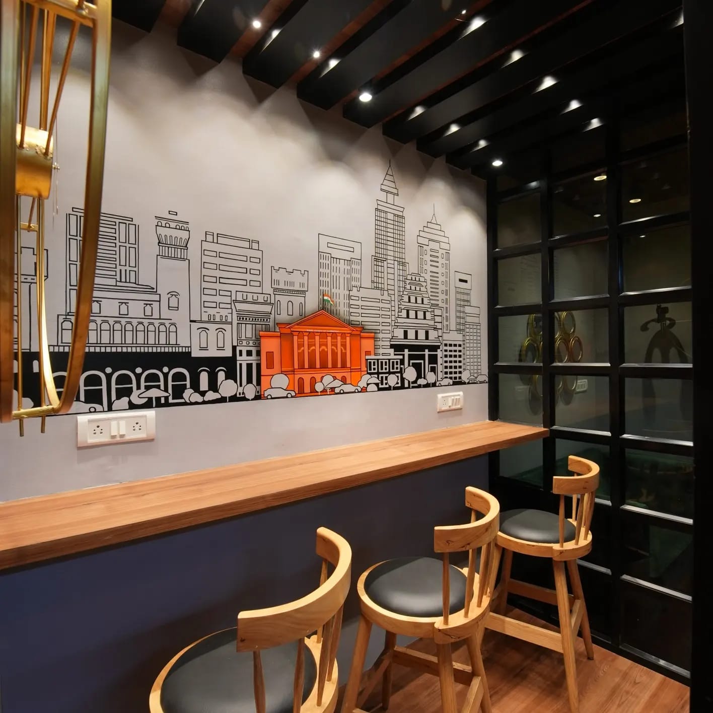 The Garden Restaurant interior project in Bandra Reclamation, Mumbai