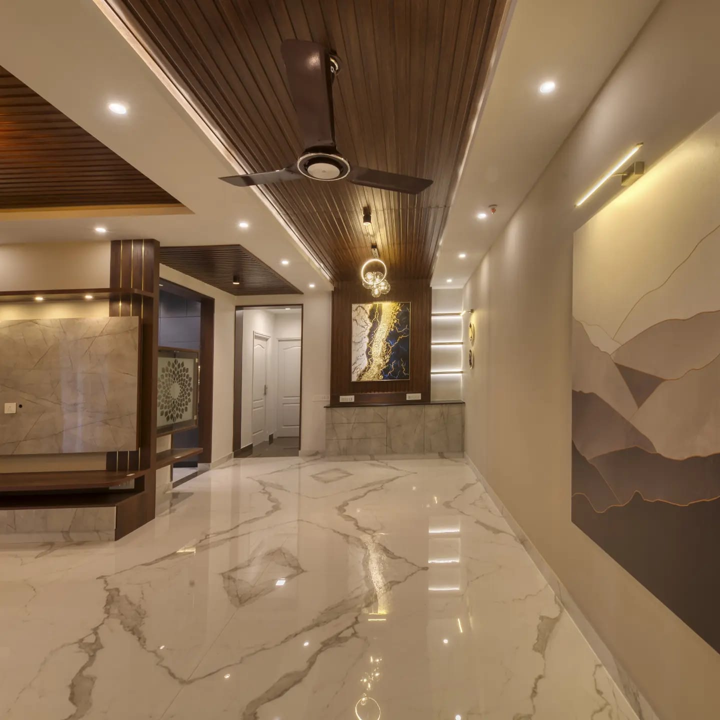 Courtyard House interior project in Alibaug, Maharashtra